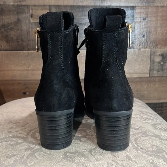 Rieker Ankle Suede Black Boots Size 36 EU (US 5.5-6) - Picture 4 of 8